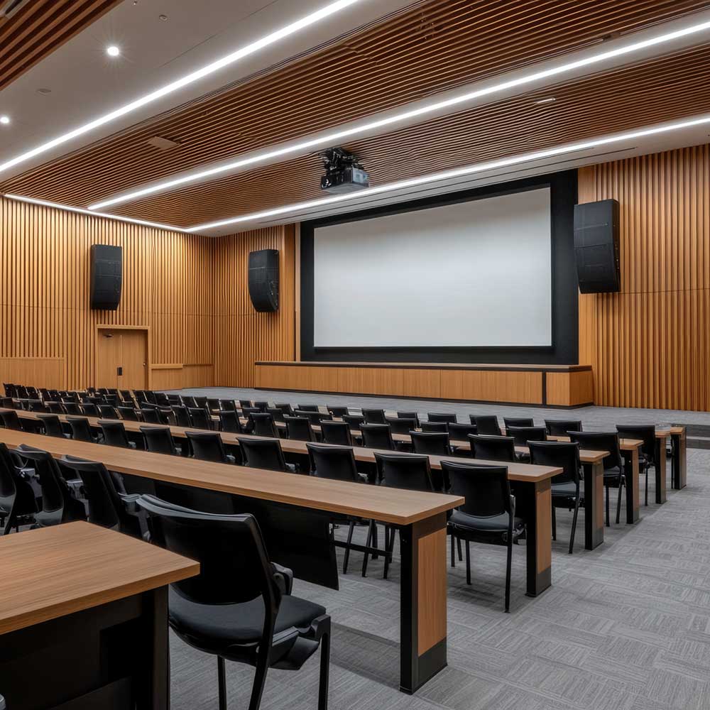 Custom audio video installations for educational environments